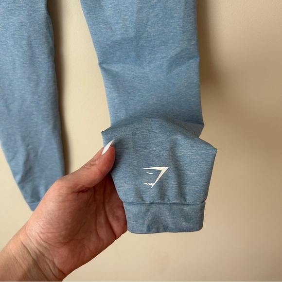 Gymshark Light Blue Seamless High Rise Athletic Leggings Women’s Size Medium - Picture 3 of 5